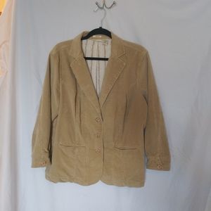 St. John's Bay XL Corduroy Khaki Jacket